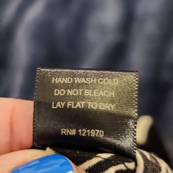 Fab'rik black and cream geometric palazzo pants size S! - Picture 8 of 14